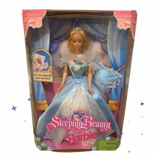 Barbie Doll 1998 SLEEPING BEAUTY #20489 UNOPENED ORIGINAL BOX - MUSICAL PILLOW